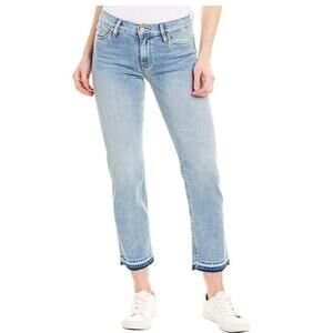 Hudson Blue Denim Pockets Zipper Mid Rise Stretch Skinny Jeans Size‎ 26